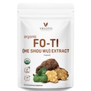 VELOTO Organic He Shou Wu Extract Powder 50:1 – Pure Fo-Ti Herbal Supplement, No Fillers, Vegan, Traditionally Used for Hair, Vitality & Antioxidant Superfood (6 Ounce)