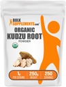 BulkSupplements.com Organic Kudzu Root Powder - Organic Kudzu Root Supplement, Kräuterergänzung - Glutenfrei - 1g pro Servierung, 250g (8.8 oz) (Pack von 1)