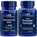 Life Extension Testosteron Elite, 30 vegetarische Kapseln | Ultra Prostata Formel, 60 softgels | Gesunde Prostata, Testosteron Produktionsunterstützung, Ergänzungen für Männer