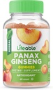 Lebensfähige Panax Ginseng Ergänzung | Große Verkostung Ginseng Ergänzungen | Panax Ginseng Extract | Ginseng Gummies für Frauen, Männer, Erwachsene | 90 Gummies