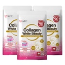 AFC Japan Collagen White Beauty with Marine Collagen Peptide, Glutathione, L-Cystine - 1.5X Better Absorption Than Other Collagen – Supports Skin Firmness & Radiance x3 Packs – 270 Days Supply