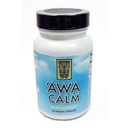 „Awa Calm Capsules - Kava-Based Herbal Supplement mit 30% Kavalatone, Calamus Root, Passion Flower, Lemon Balm & Hops (120 Kapseln)