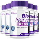 (5 Pack) Bio Nerve Plus Capsules, BioNerve+ Premium Formula Capsulas Supplement Pills, Advanced Natural Ingredients for Nerve Care, Comfort, Relaxation & Wellness, BioNerv Pastillas Reviews (300 ct)