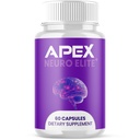 Apex Neuro Elite Capsules, Apex Neuro Elite Brain Support Pills with Natural Ingredients, Advanced Formula ApexNeuro Maximum Strength Health & Wellness Support Vitamin for Women and Men (60 Capsules)