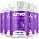 (5 Pack) Apex Neuro Elite Capsules, Apex Neuro Elite Brain Support Pills with Natural Ingredients, Advanced Formula ApexNeuro Maximum Strength Health & Wellness Vitamin for Women & Men (300 Capsules)