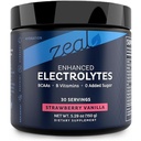 Zeal Electrolyte Powder - 30 Servings | Keto Electrolytes Powder | Zero Sugar, BCAAs, B-Vitamins | Potassium, Zinc, Magnesium | Hydration Powder Recovery Drink | Strawberry Vanilla