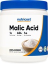 Nutricost Malic Acid Powder 1LB - Glutenfrei, Non-GMO (454 Gramm)