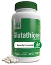 Health Thru Nutrition Glutathione Reduced 500mg Vegecaps | Vegan Certified | Fermented | Non GMO and Hypoallergenic | Master Antioxidant | Healthy Skin and Cellular Aging Support (Pack of 60)