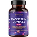 Plant.O Premium Magnesium Supplement [Vegan Oxid & Citrate, 500mg] Hoher Absorptionskomplex für Schlaf, Ruhe, Muskelentspanner, natürliche Energie, Non-GMO 120 Veggie Kapseln