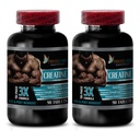 PRIVATE LABEL Muscle Alive - CREATINE TRI-Phase - 3X Formula - PRE & Post Workout - creatine in Powder - 2 Bottles (180 Tablets)