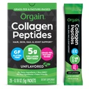 Orgain Hydrolysed Collagen Peptide Reisepakete für Frauen & Männer - 5g Gras Fed Collagen per Servieren, Haar, Haut, Nagel & Gelenk Support Supplement, Non-GMO, Typ I & III - Unflavored (25 Zähler)