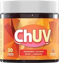 30 Gummi - Natürliche Astaxanthin-Ergänzung zur Unterstützung des Gerbens - Inklusive Lycopin, Biotin und L-Glutamin - Non-GMO & Gluten-Free