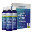 Liquid Mineral Drops - Trace Mineral Supplement | Full Spectrum Minerals | Ionic Liquid Magnesium, Chloride, Kalium | Low Sodium | Energy, Elektrolyte | 288 Day Supply, 8 fl oz (Pack von 3)