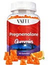Pregnenolone Memory Supplement for Brain, Hormone Balance for Women and Men, Glycine Supplements, Happy Hormones, Non-GMO, Gluten Free, Cognitive, 60 Vegetarian Seniors and Adult Vitamin Gummies