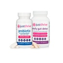 Just Thrive Probiotic & Antioxidant 30 Caps & Daily Gut Detox 120 Caps Bundle Spore-Based Digestive & Immune Support Complete Detox & Immune Support - 30-Day Supply