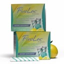 Global Health Trax GHT - FiveLac Lemon Probiotic Powder Drink Mix, Probiotics for Women, Men & Kids - Smooth Digestive Support & Elimination - Relieves Constipation & Gas - 60 Packets (2 Pack) Non-GMO