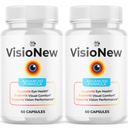 (2 Pack) VisioNew Capsules, Official VisioNew Vision Support Supplement with All Natural Ingredients, Advanced Formula Eye & Vision Health Vitamin Support Health and Wellness Naturally (120 Capsules)