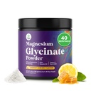 High Absorption Magnesium Glycinate Powder - Vegan Magnesium Powder for Sleep Relaxation & Regularity - Drink Mix Non-GMO Gluten Free & No Artificial Flavors (Honey Lemon) - 136g