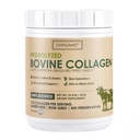 Collagen Peptides Powder Unflavored 15.9oz, Hydrolyzed Bovine Collagen 41 Servings Types I & III, Grass-Fed, Pasture-Raised Protein, Zero Sugar Supplement