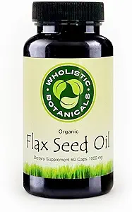 Flax Seed Oil Capsule — Glutenfrei Omega 3 6 9 Brain Supplement — Immun- und Entzündungshilfe