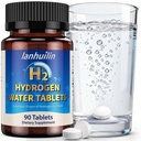Hydrogen Water Tablets with 150MG Magnesium, 10 PPM H2 Hydrogen Tablets for Drinking Water, Rich in Antioxidants, Supports Cellular Health, Recovery, Immune & Brain Cognitive Function (90 Servings)