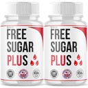 (2 Pack) Free Sugar Plus Capsules, Official FreeSugarPlus Blood Health Pills With All Natural Ingredients, Free Sugar Plus Optimal Wellness Support with Premium Vitamins for Women & Men (120 Capsules)