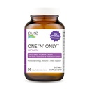 PURE ESSENCE LABS One N only Multivitamin for Women, Natural One a Day Herbal Supplement with Vitamin D3, B12, and Biotin with Whole Foods, 30 Tabletten