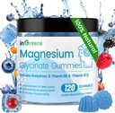 120 Graf Magnesium Glycinate Gummie 700mg, Kaubare Magnesiumgummis für Erwachsene & Kinder, hohe Absorption, Schlaf, Entspannung & Fokus-Unterstützung, Non-GMO, Glutenfrei, Mischbeer-Flamour, 60 Tage Versorgung