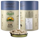 Freeze-Dried Grass-Fed Bovine Bone Broth Capsules – 3000mg Per Serving – Collagen, Protein & Amino Acids – Pasture-Raised in New Zealand, Manufactured in USA – 30 Servings
