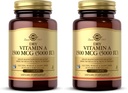 SOLGAR Dry Vitamin A 1500 mcg (5000 IU), 100 Tablets - Supports Healthy Eyes, Skin & Immune System - Non-GMO, Vegan, Gluten Free, Dairy Free, Kosher - 100 Servings (Pack of 2)