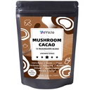 Mushroom Cacao Mix, Organic Raw Cacao with 10 Mushrooms Powder, Non-GMO, Vegan, Gluten Free, Unsweetened Hot Chocolate Natural Supplement, 3.53oz