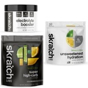 Skratch Labs Hydration System Bundle | Electrolyte Booster + Lemon Lime High-Carb Mix + Lemon Lime Unsweetened Sport Drink Mix | Developed for Athletes and Sports Performance | Gluten Free, Vegan