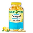 Omega 3 Fish Oil 2000mg- Softgels, 180ct (Pack of 1)