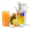 The Absorption Company Electrolyte Powder Packets - Workout Recovery & Hydration Drink Mix with Liposomal Glutathione, Vitamin C & Methylated B Vitamins - Mango Lemonade (7 Sticks)
