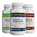 VITASUPPORTMD - Family Bundle, Vein, Lymphatic und H Formel, 3x60 Kapseln, Diosmin, Hesperidin, 1000 mg MPFF für Vein, Lymphatic, Hämorrhoidal Support