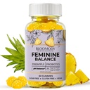 Probiotic Feminine Balance Gummies for Women - pH Balance & Vaginal Health Supplement with Cranberry Vitamin C - Natural Pineapple pH Balancing Gummy for Healthy Odor Hygiene Support