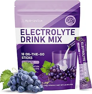 Elektrolyte Pulver-Packets - Zuckerfrei, Natürlich aromatisiert, 10 Elektrolyt & Vitamine Elektrolyt-Getränkmischung - Wassermelone Flavors, Keto Friendly, Vegan, Non-GMO, 18 Packungen