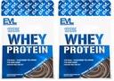 Evlution Nutrition 100% Whey Protein, 25g of Whey Protein, 6g of BCAAs, 4g of Glutamine, Gluten Free (1 LB, Double Rich Chocolate) (Pack of 2)
