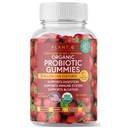 Plant.O Organic Probiotic Gummies für Frauen, Männer und Kinder [5 Billion CFUs USDA Certified] Helfen Sie Verdauung, Bloating, Constipation & Immune System, Erdbeeren Flavor, 30 Chewable Probiotics