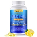 Omega 3 Fish Oil - Fatty Acids-Supplement | Fish Oil Supplements for Women & Men 1280mg Per Serving, Support Heart, Brain, Eyes, Muscle & Joint Health | EPA DHA Supplement – 120 Softgels