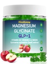 Magnesium Glycinat Gummi 400mg Ergänzungen mit Magnesium Malat & Taurat | Vitamin D3 Spinat | Kale | Broccoli