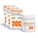 BioGaia Kids Probiotic Chewables | Promote Regularity | Ease Occasional Tummy Troubles | Ages 3+ | Allergen, Dairy, Soy & Gluten Free | Backed by 30 Years of Probiotic Research | 90 Day Supply