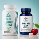 Bariatric Multivitamin and B12 Max Combo Pack | Liquid Filled Multivitamin with Antioxidants, Iron & Sublingual Methylcobalamin B12 for Post Bariatric Surgery, Gastric Sleeve, Bypass, SADI & Lap Band