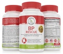 BP Rescue Blood Pressure Support Supplement - Vitamins & Herbs to Help Circulation & Blood Flow - Natural Blood Pressure Supplements with Hawthorn Berry, Garlic, Hibiscus in Capsules for Men & Women