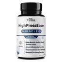 Real Science HighPressEase - Blood Pressure Support Supplement for Circulation & Vascular Health with Vinitrox & GABA for Heart Support & Cardiovascular Wellness - Made in USA, 60 Capsules