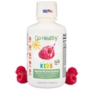 Go Healthy Kids Liquid Multivitamin, Immune Support, Kid Liquid Multivitamins, High Absorption Vegan Vitamins, Kids Vitamins Multivitamin Raspberry Flavor - 30-60 Servings