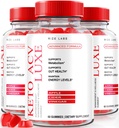Keto ACV Luxe Gummies for Men & Women Max Formula for Advanced Weight Loss Plus Keto Gummy (180 Gummies) (Pack of 3)