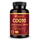 CoQ10-400mg-Softgels mit PQ & Omega 3, Maximum Absorption Coenzym Q10, Leistungsstarkes Antioxidans für Herzgesundheit & Energieproduktion, 120 Zähler, Non-GMO