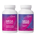 Microbiome Labs MegaSporeBiotic Spore-Based Probiotics (60 Capsules) + MegaMarine Fish Oil Supplement - Omega 3 Pills with EPA DHA DPA Ratio to Support Immune & Gut Health (60 Softgels) - 2 Products