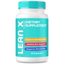 Lean X Weight Loss Pills - Original Health and Fitness Formula with Premium, Natural Blend to Support Healthy and Fit Body, Get Lasting Energy with Just 2 LeanX Caps a Day (60 Capsules)